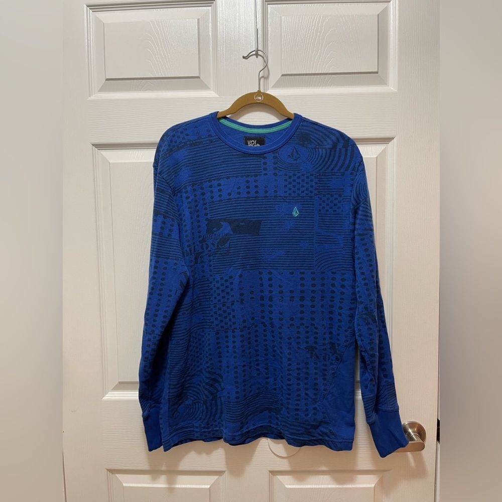 Volcom Men's Sweatshirt Pullover Size XL Blue
